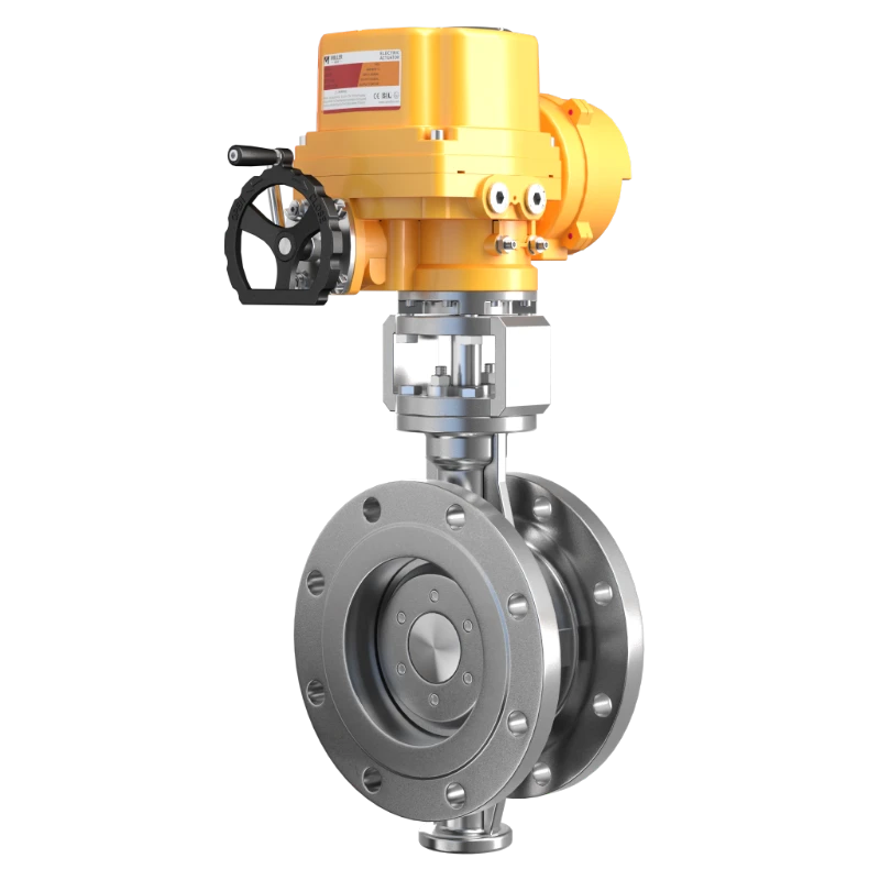 进口电动三偏心硬密封蝶阀