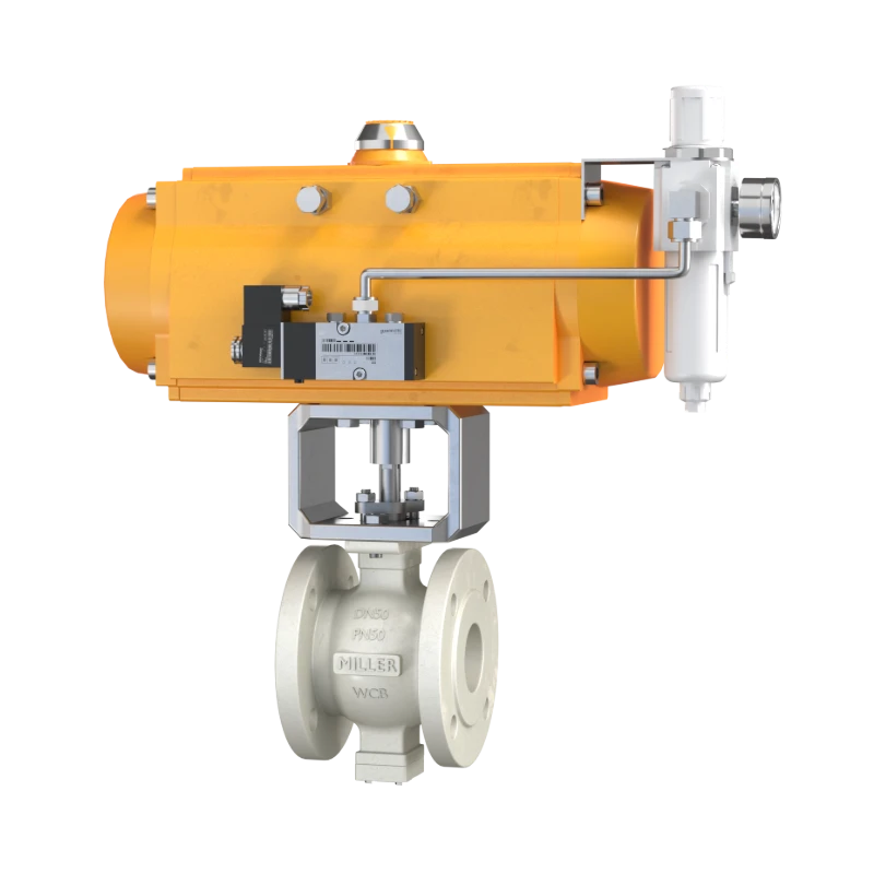米勒气动V型球阀