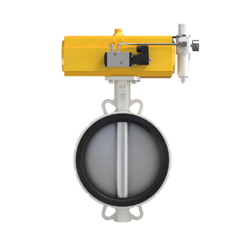 进口气动中线蝶阀