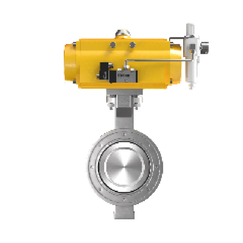 进口气动双偏心高性能蝶阀