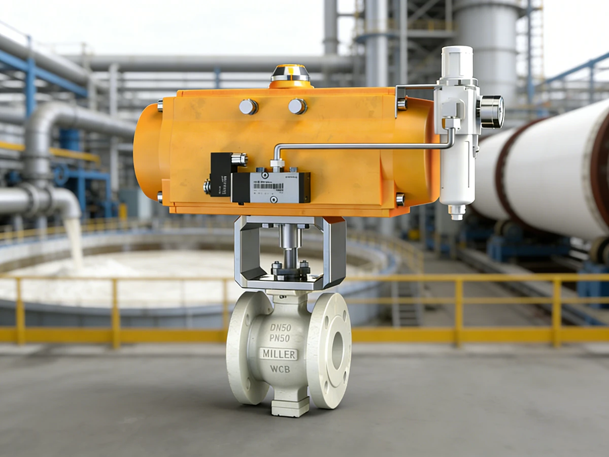 气动V型球阀应用场景