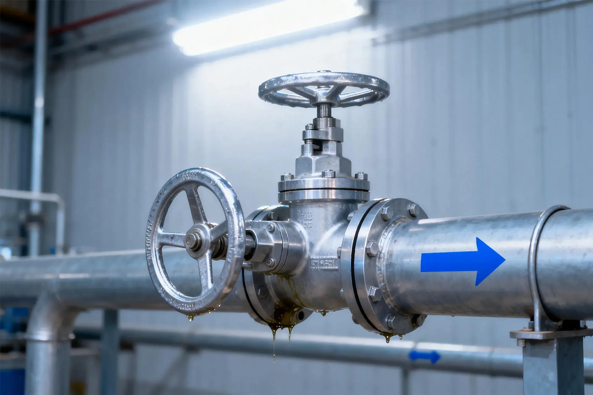 阀门填料压紧不当导致阀杆卡涩的结构示意图