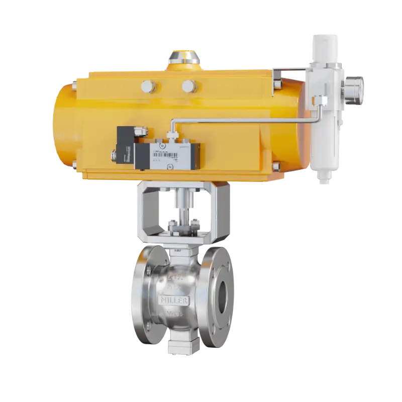 进口气动V型球阀