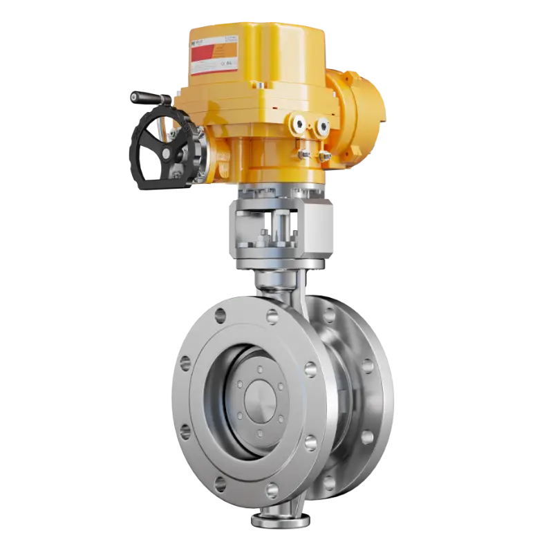 进口电动三偏心硬密封蝶阀