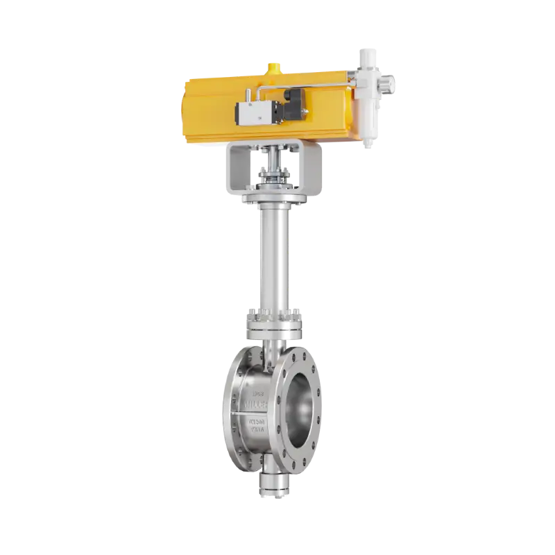 米勒进口气动低温蝶阀专为LNG、液氮、液氧等深冷介质设计,结构紧凑、密封可靠,支持快速切断与精确调节,提升储运系统与空分装置安全性。