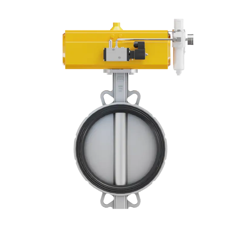 进口气动中线蝶阀