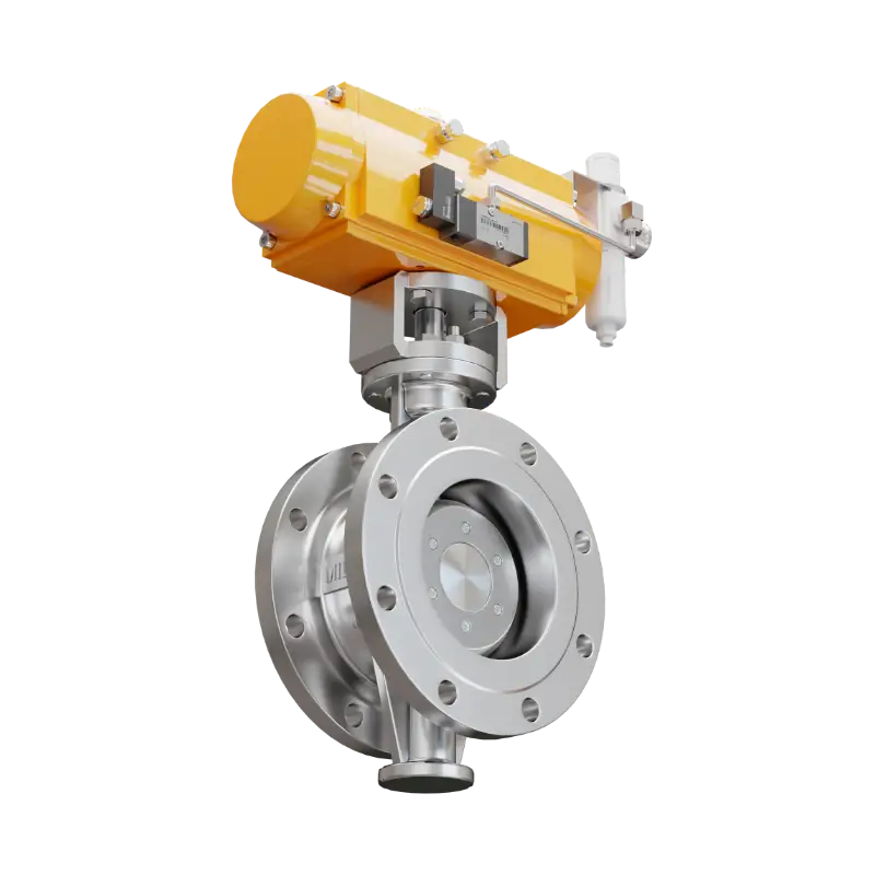 米勒气动三偏心蝶阀